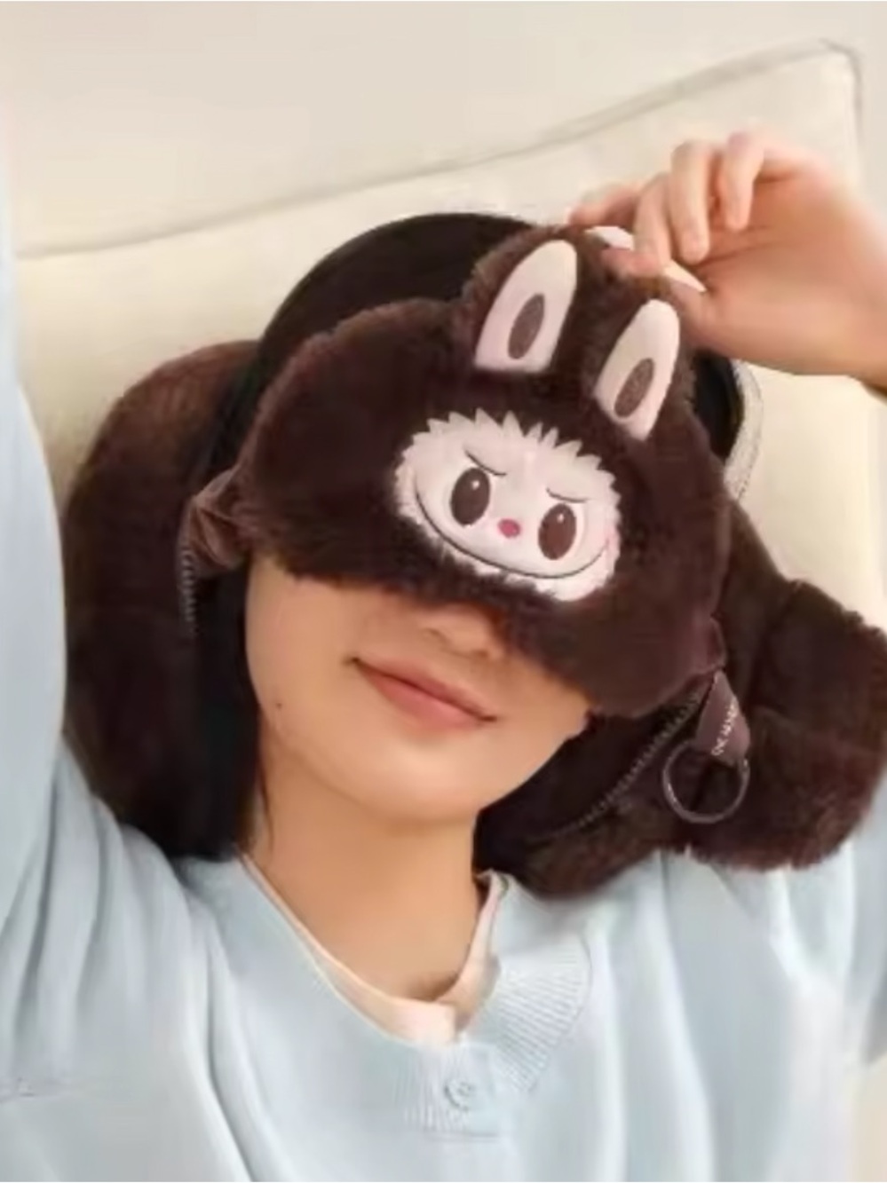 Labubu POP LAND Carnival Game Multifunctional Eye Mask New